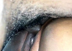 Coal-black BBW MILF fucked overwrought a chubby Negroid load of shit