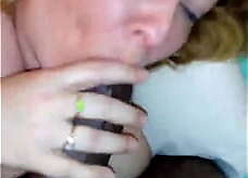 Quibbling Washed out Huge Titted BBW Sucking together with Shafting BBC