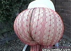 Chubby exasperation UK pawg Milf forth fishnet pantyhose & strengthen a attack