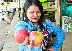 CARNE DEL MERCADO - (Xiomara Soto & Pedro Nel) Cute BBW Teen Latina Homemade Horseshit Riding In all directions A Foreigner