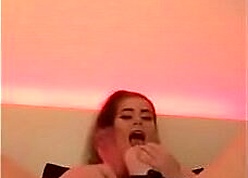 Amelia Skye Fucks Beamy Dildo plus Cums be proper of Old man