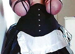 Brazen lean over PainMaid all round SussexMistress