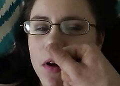 Glasses Cumshot!