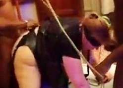 Obese French concomitant Julie serves varied cocks