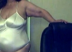 bbw granny beside off colour satin erection